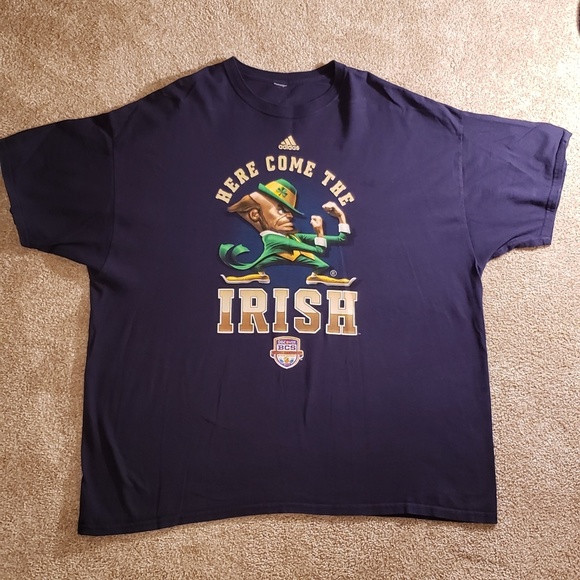 adidas Other - 🍉 Adidas Notre Dame Go Irish Mens Shirt XXL